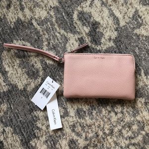 Calvin Klein Pink Wristlet NWT